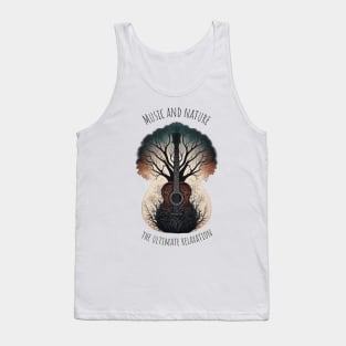 Acoustic Guitar Tree of Life |Gift for Guitar Player | Nature Guitarist | Motivational quotes Tank Top